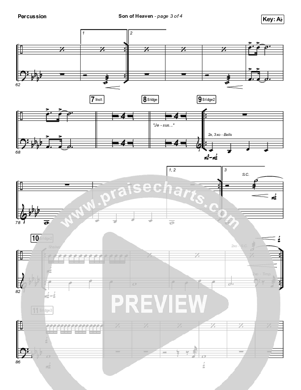 Son Of Heaven (Live) Percussion (Brandon Lake / Matt Maher / Dante Bowe)