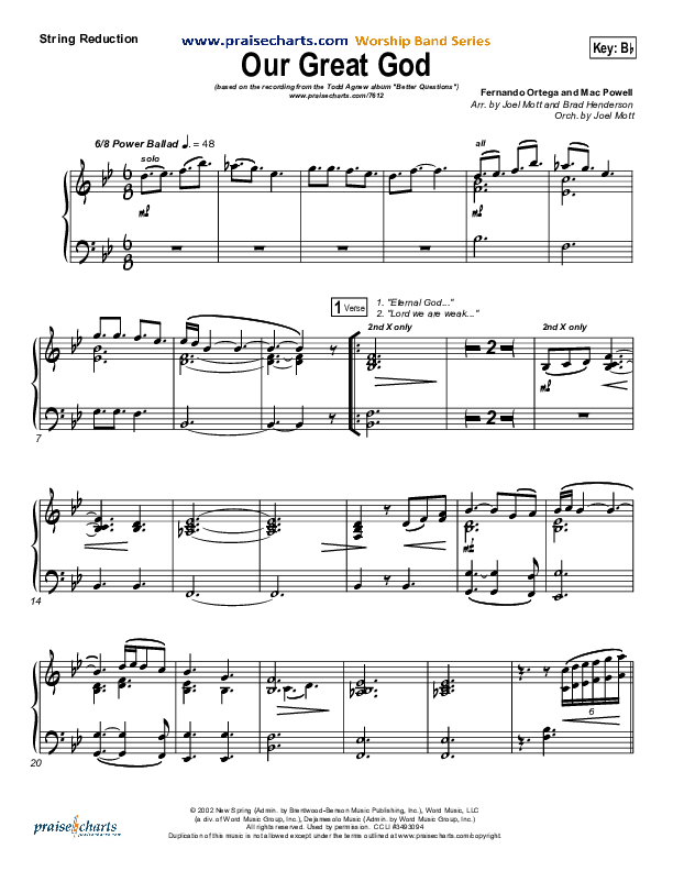 Our Great God Synth Strings (Todd Agnew)