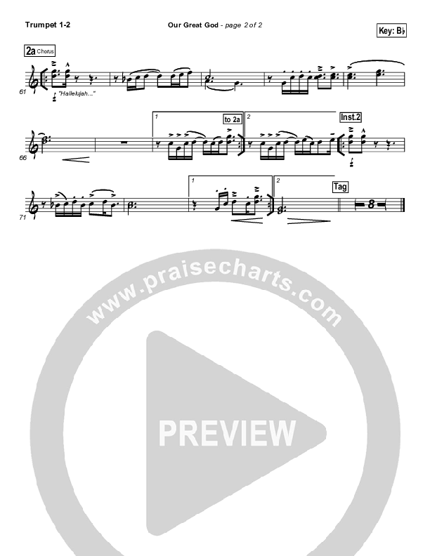 Our Great God Trumpet 1,2 (Todd Agnew)