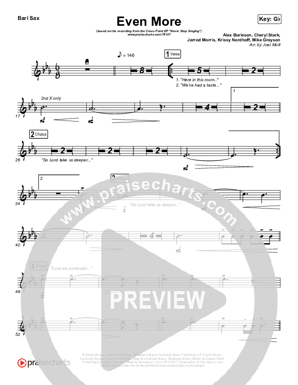 Even More Bari Sax (Cross Point Music / Cheryl Stark)