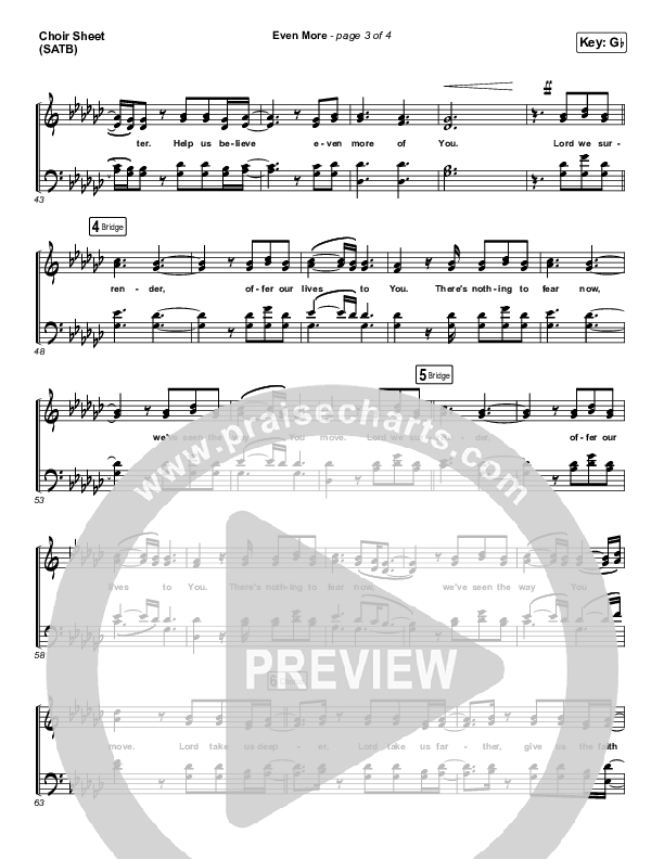 Even More Choir Sheet (SATB) (Cross Point Music / Cheryl Stark)