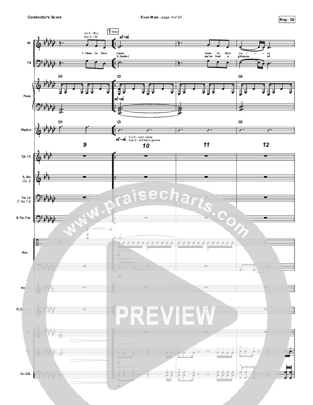 Even More Conductor's Score (Cross Point Music / Cheryl Stark)