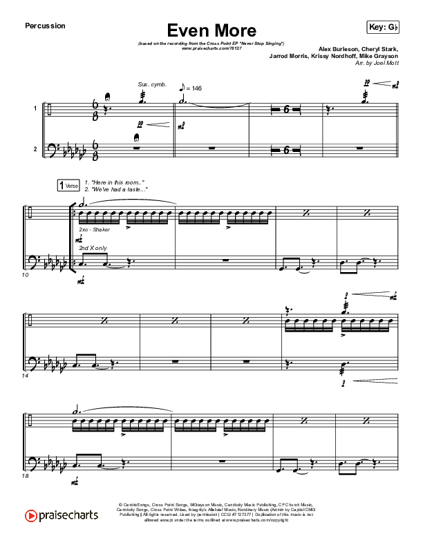 Even More Percussion (Cross Point Music / Cheryl Stark)