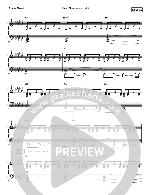 Even More Piano Sheet (Cross Point Music / Cheryl Stark)