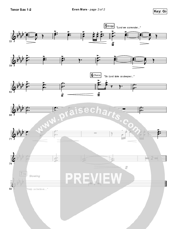 Even More Tenor Sax 1/2 (Cross Point Music / Cheryl Stark)