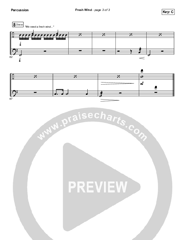 Fresh Wind Percussion (Hillsong Worship)