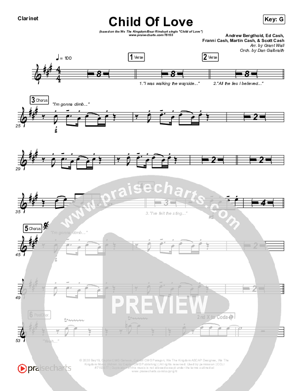 Child Of Love Wind Pack (We The Kingdom / Bear Rinehart)