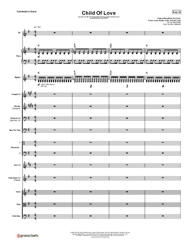 Child Of Love Orchestration (We The Kingdom / Bear Rinehart)