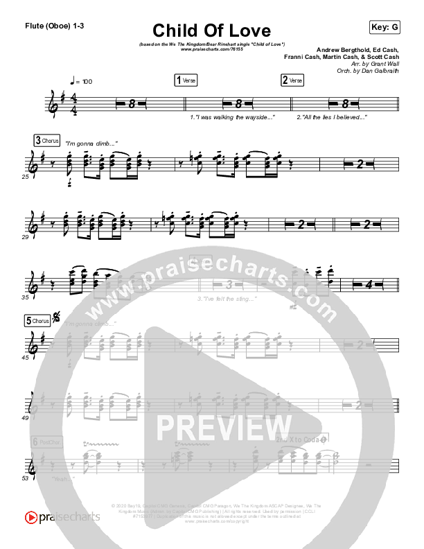 Child Of Love Wind Pack (We The Kingdom / Bear Rinehart)