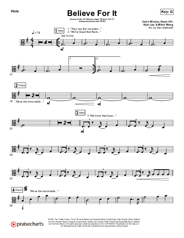 Believe For It (Live) Viola (CeCe Winans)
