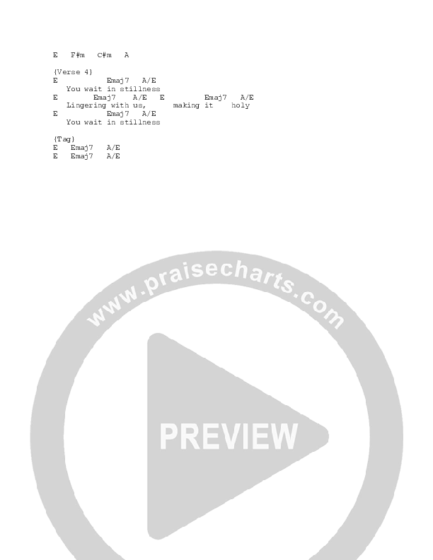 You Speak Chord Chart (Vineyard Worship / Jodie Alexander-Frye)