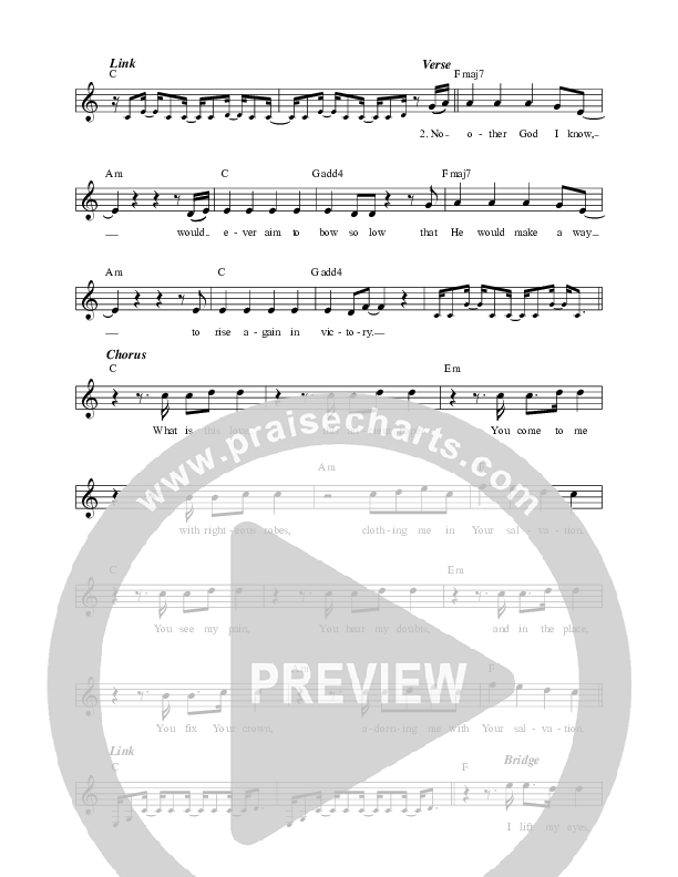 No Other God Lead Sheet (Steph Macleod)