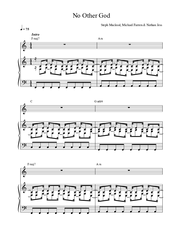 No Other God Lead & Piano (Steph Macleod)
