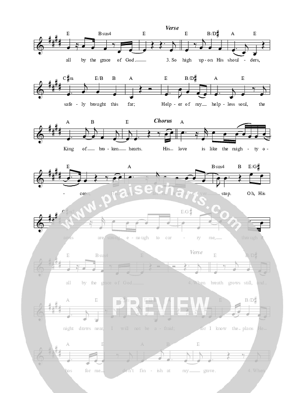 By The Grace Of God Lead Sheet (Gas Street Music)