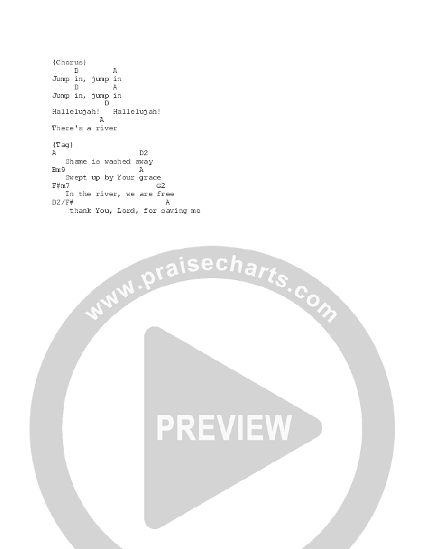 The River (Single) Chord Chart (Gas Street Music)