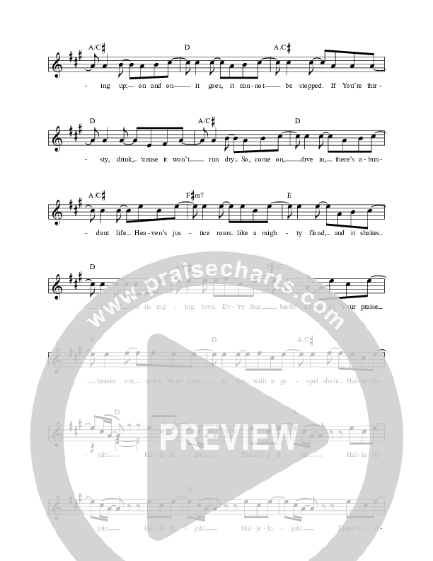 The River (Single) Lead Sheet (Gas Street Music)