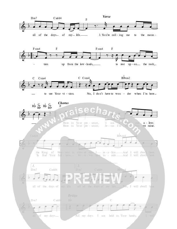 Here Lead Sheet (Tim Timmons)