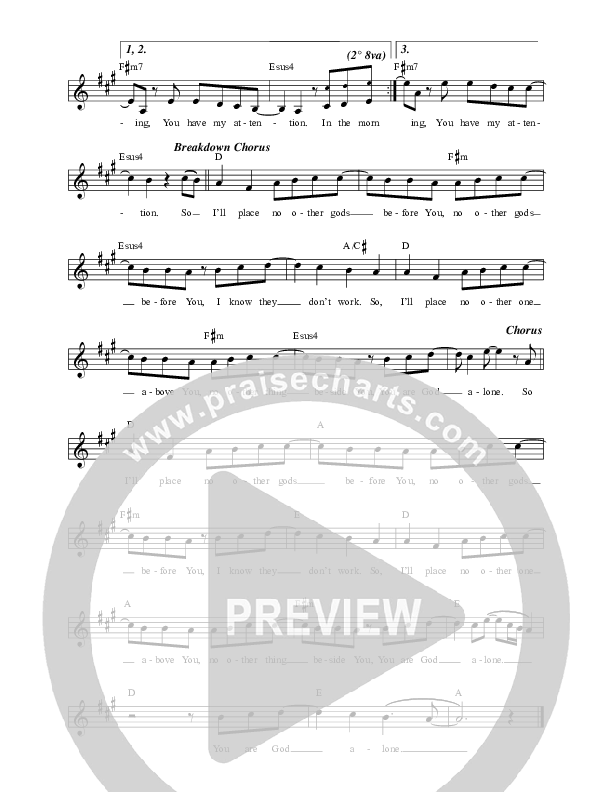 No Other Gods Lead Sheet (Tim Timmons)