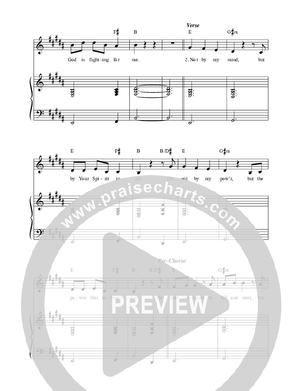 Fighting For Me Piano/Vocal (Tim Timmons)