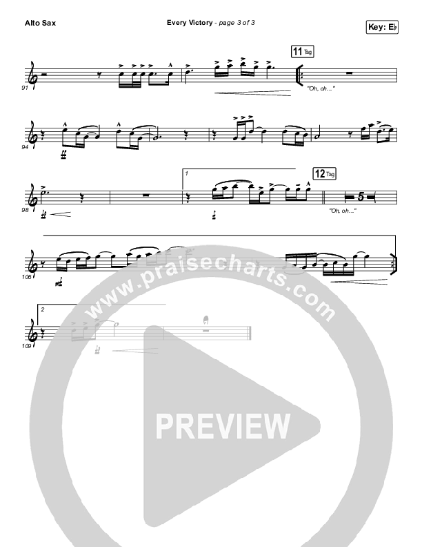 Every Victory Alto Sax (The Belonging Co / Danny Gokey)