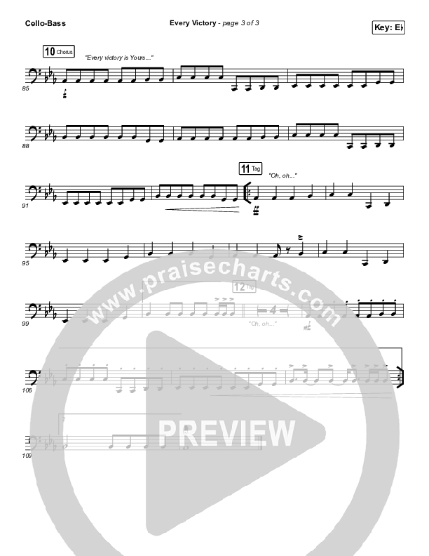 Every Victory Cello/Bass (The Belonging Co / Danny Gokey)