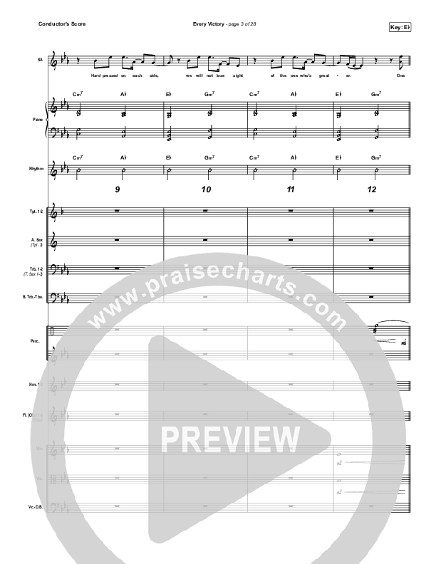 Every Victory Conductor's Score (The Belonging Co / Danny Gokey)