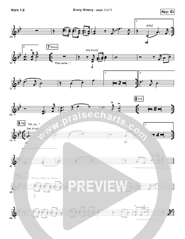 Every Victory French Horn 1/2 (The Belonging Co / Danny Gokey)