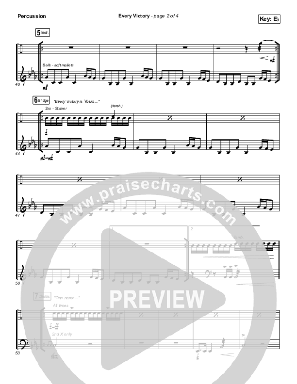 Every Victory Percussion (The Belonging Co / Danny Gokey)