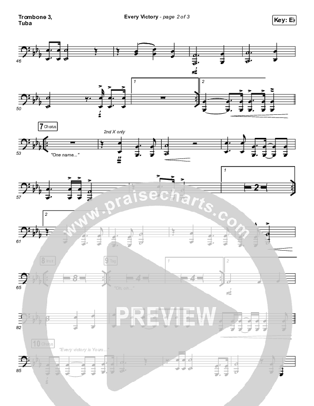 Every Victory Trombone 3/Tuba (The Belonging Co / Danny Gokey)