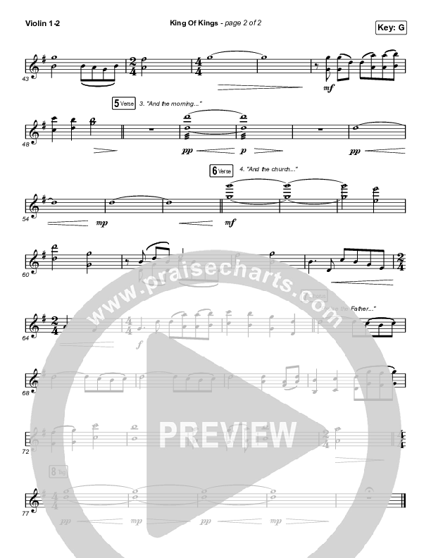 King Of Kings Violin 1/2 (Chandler Moore)