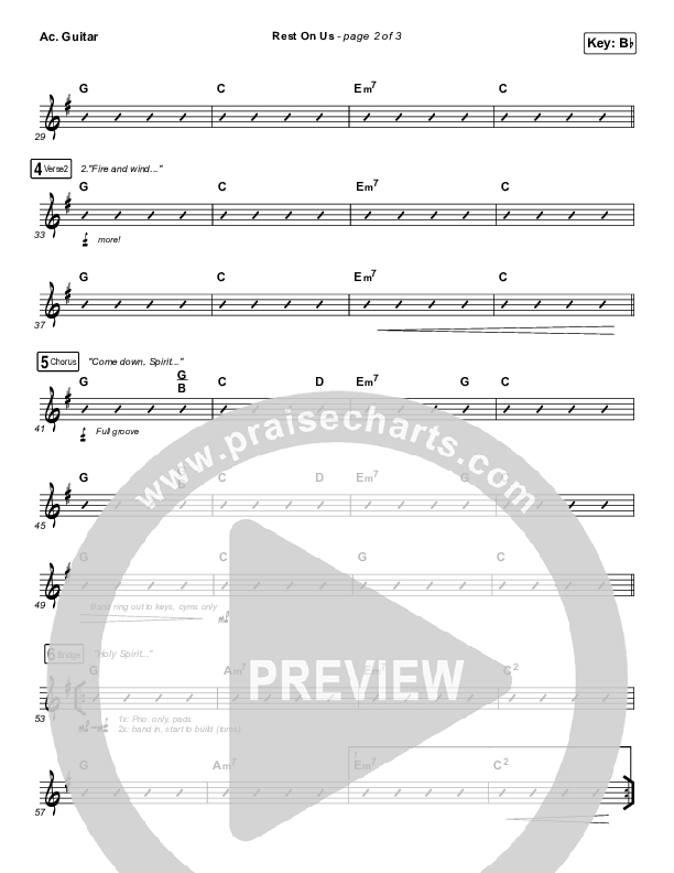 Rest On Us Acoustic Guitar (Maverick City Music / UPPERROOM / Brandon Lake / Eniola Abioye)