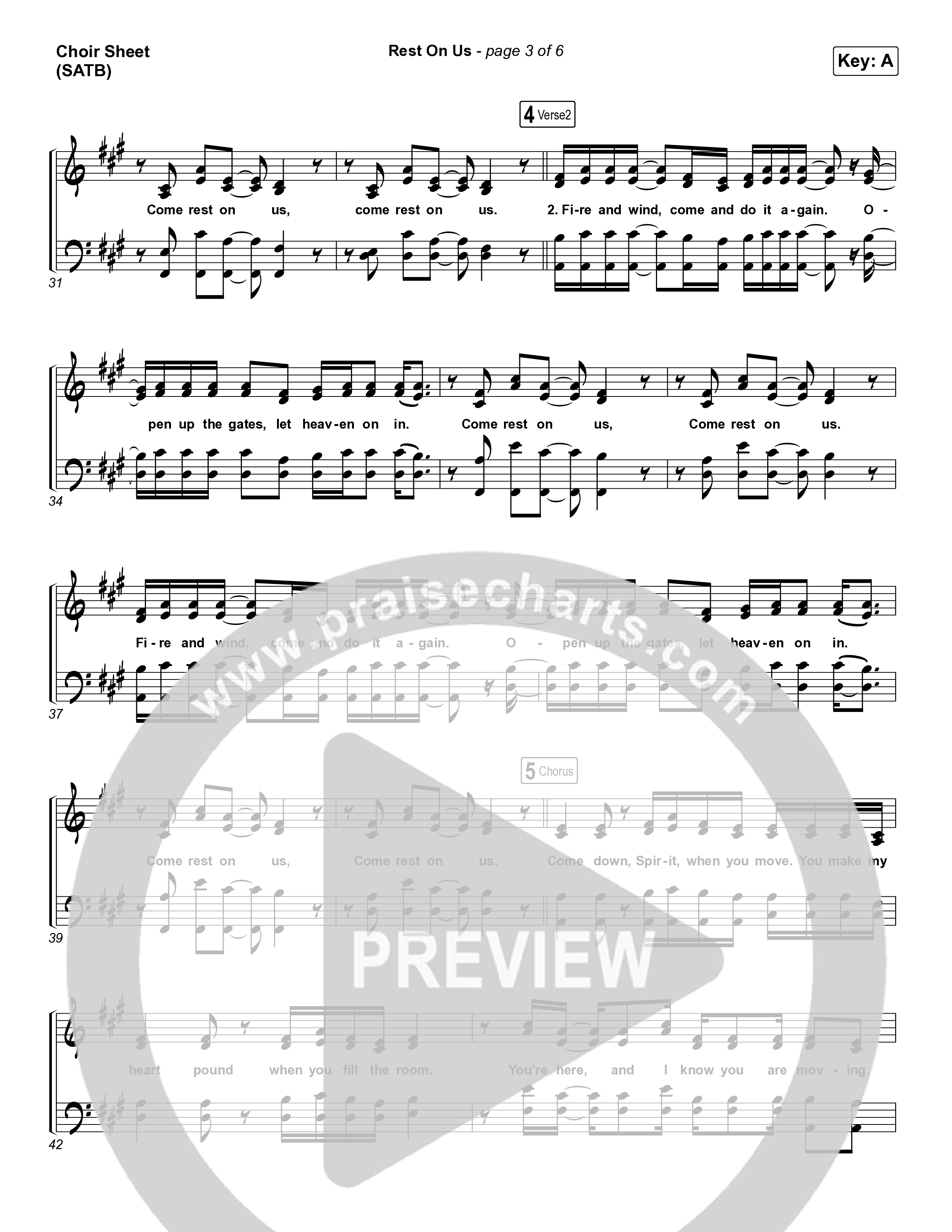 Rest On Us Choir Vocals (SATB) (Maverick City Music / UPPERROOM / Brandon Lake / Eniola Abioye)