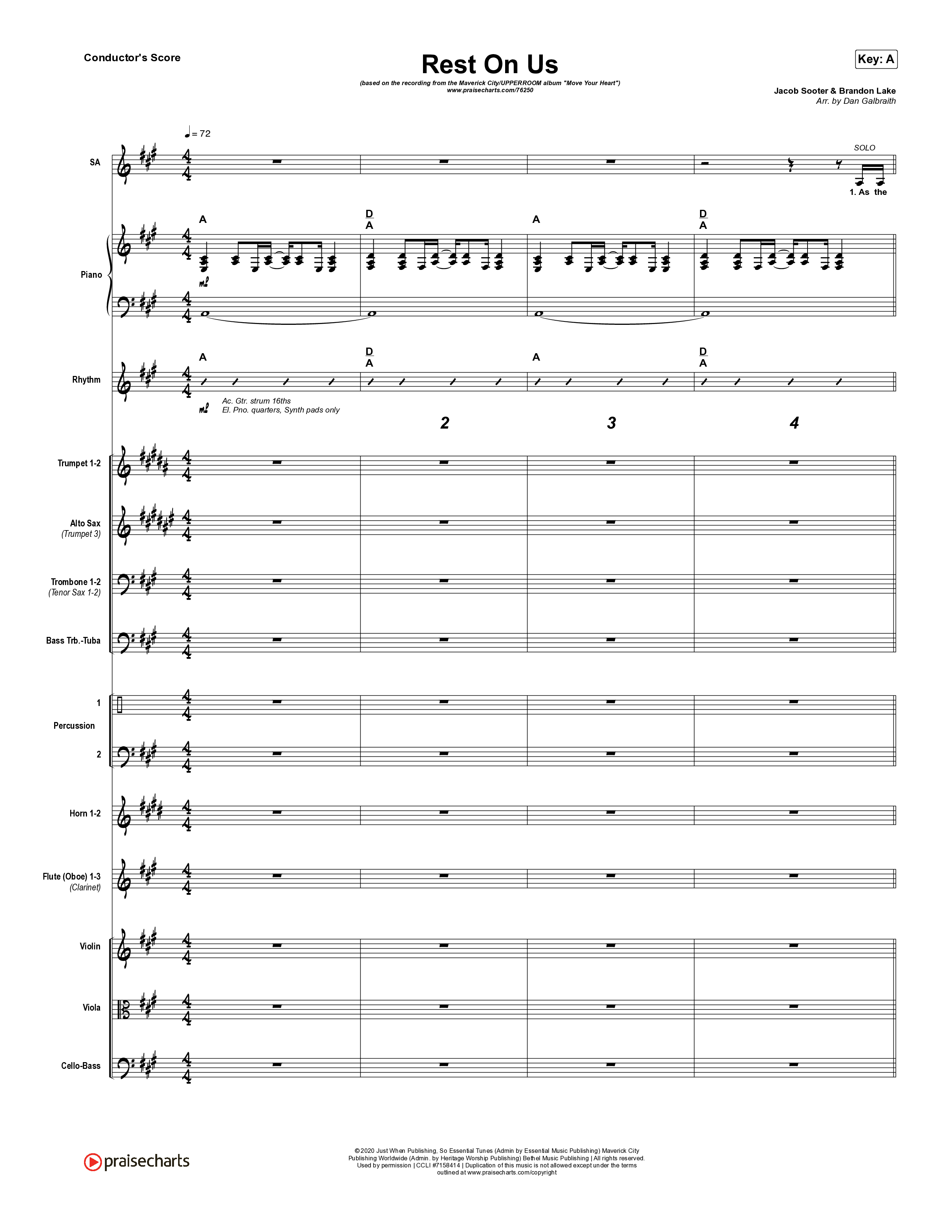 Rest On Us Orchestration (Maverick City Music / UPPERROOM / Brandon Lake / Eniola Abioye)