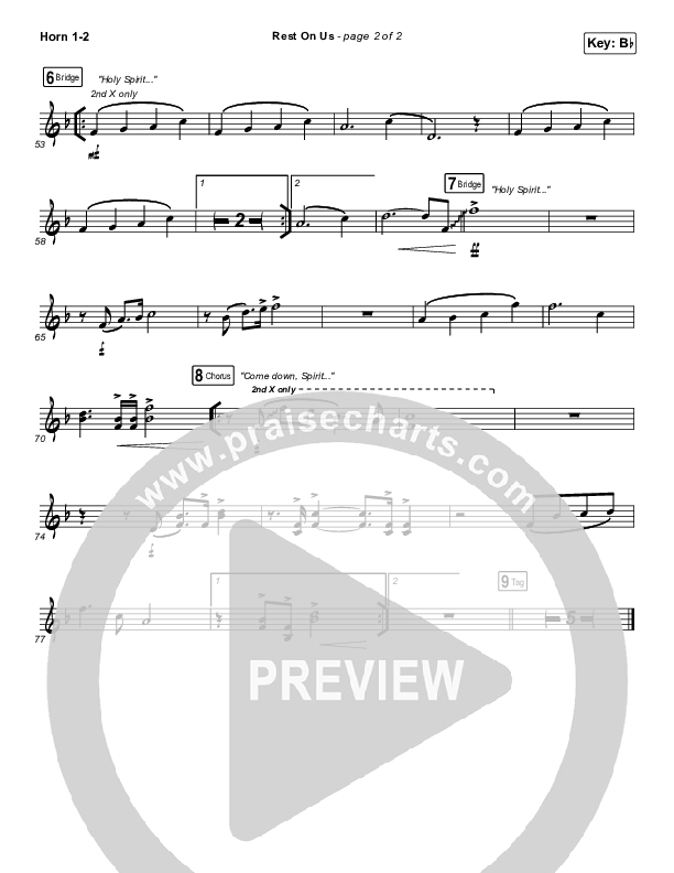 Rest On Us French Horn 1,2 (Maverick City Music / UPPERROOM / Brandon Lake / Eniola Abioye)