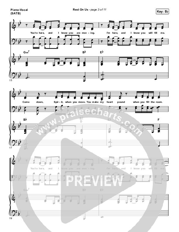 Rest On Us Piano/Vocal (SATB) (Maverick City Music / UPPERROOM / Brandon Lake / Eniola Abioye)