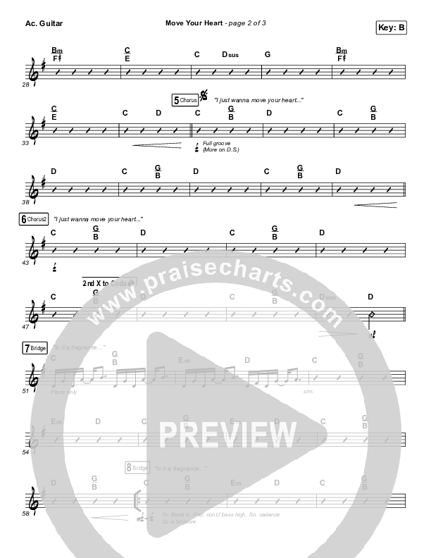 Move Your Heart Acoustic Guitar (Maverick City Music / UPPERROOM / Dante Bowe / Elyssa Smith)