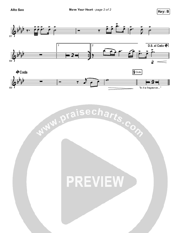 Move Your Heart Alto Sax (Maverick City Music / UPPERROOM / Dante Bowe / Elyssa Smith)