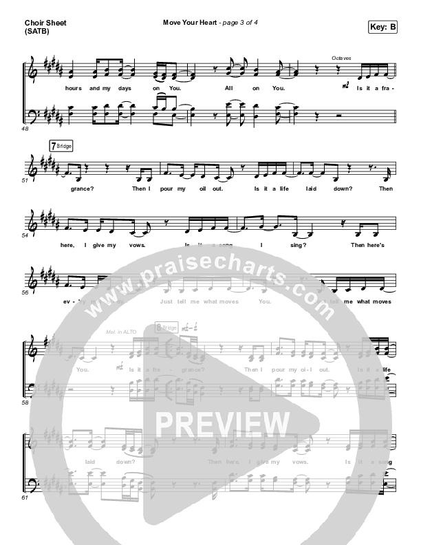 Move Your Heart Choir Sheet (SATB) (Maverick City Music / UPPERROOM / Dante Bowe / Elyssa Smith)