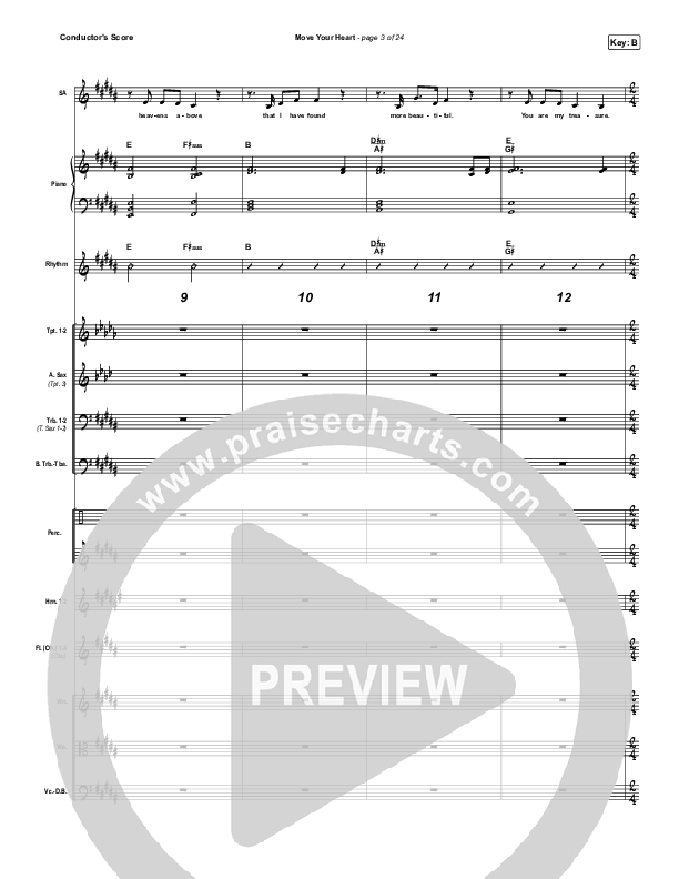 Move Your Heart Conductor's Score (Maverick City Music / UPPERROOM / Dante Bowe / Elyssa Smith)