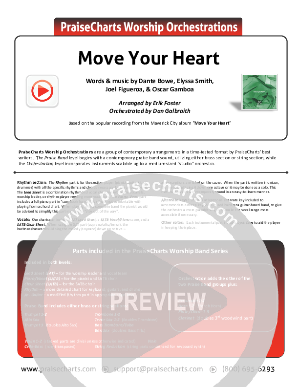 Move Your Heart Orchestration (Maverick City Music / UPPERROOM / Dante Bowe / Elyssa Smith)