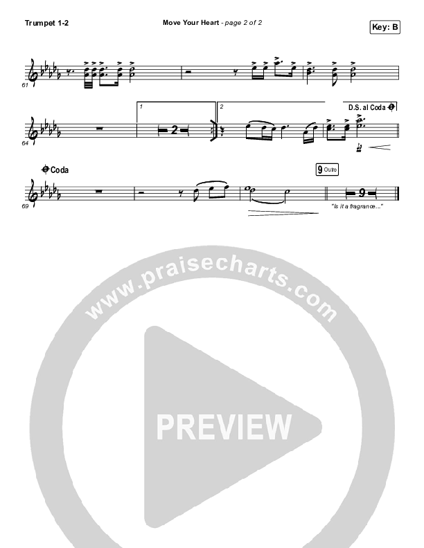 Move Your Heart Trumpet 1,2 (Maverick City Music / UPPERROOM / Dante Bowe / Elyssa Smith)