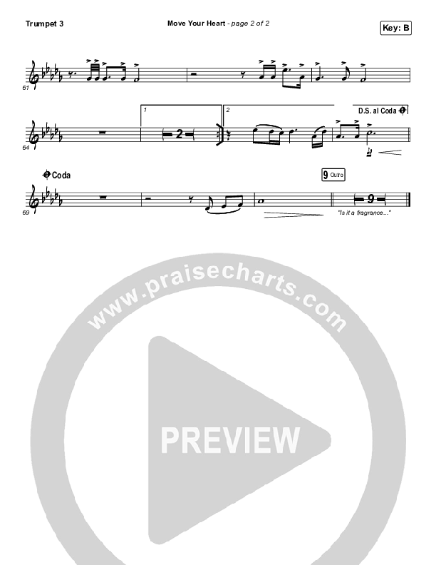 Move Your Heart Trumpet 3 (Maverick City Music / UPPERROOM / Dante Bowe / Elyssa Smith)