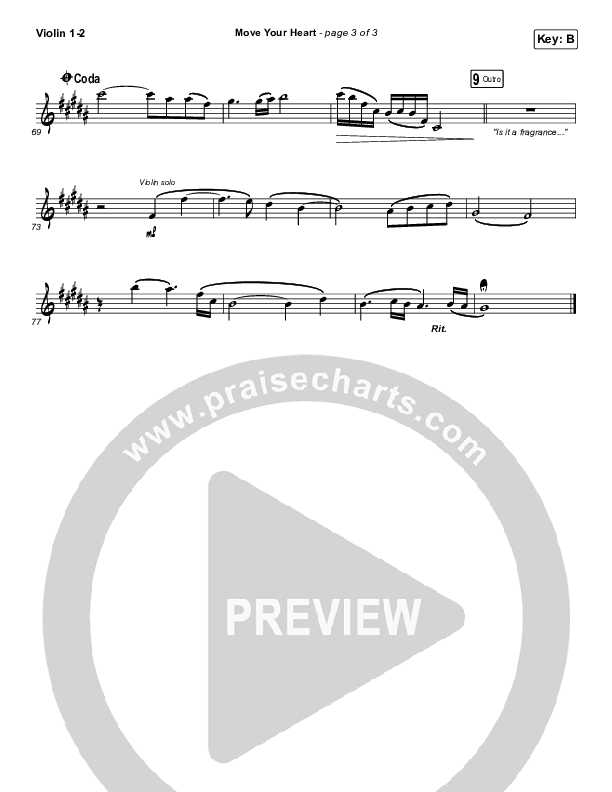 Move Your Heart Violin 1/2 (Maverick City Music / UPPERROOM / Dante Bowe / Elyssa Smith)