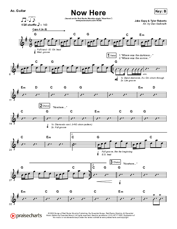 Now Here Acoustic Guitar (Red Rocks Worship)