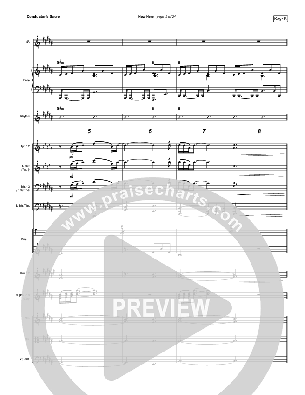 Now Here Conductor's Score (Red Rocks Worship)