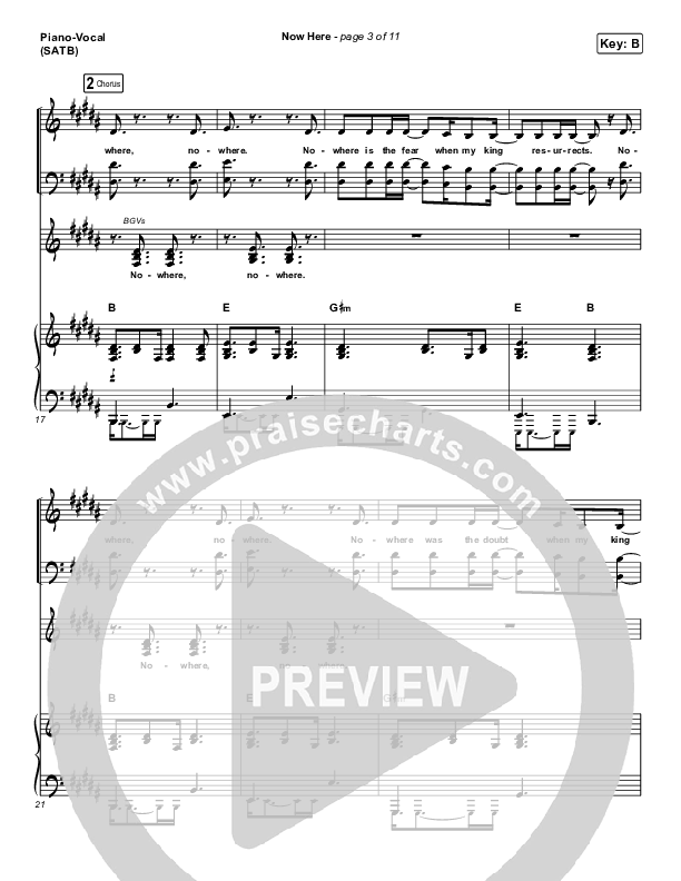 Now Here Piano/Vocal (SATB) (Red Rocks Worship)