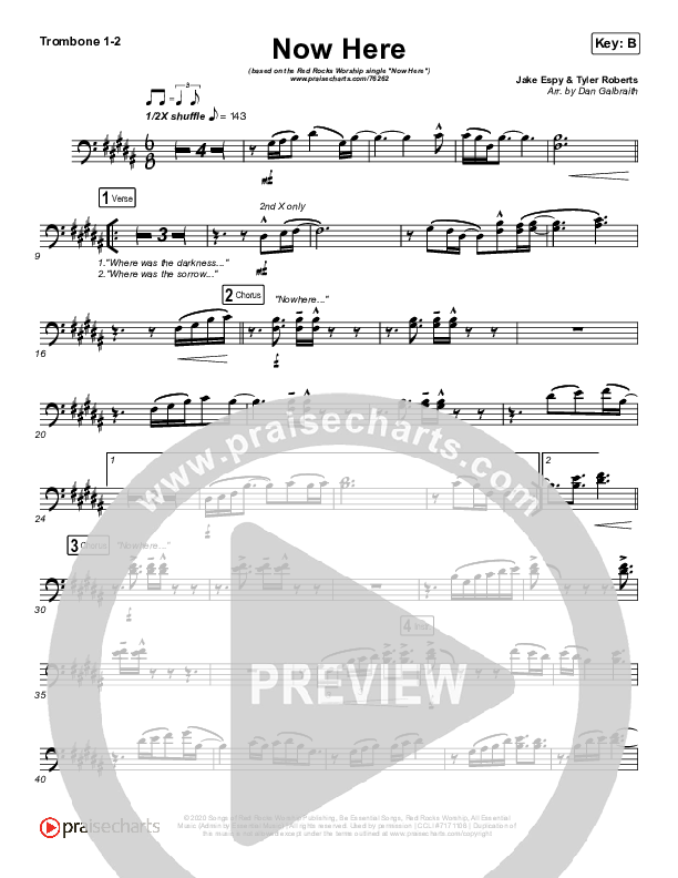 Now Here Trombone 1/2 (Red Rocks Worship)