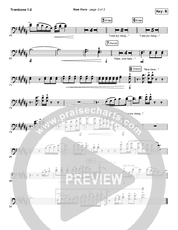 Now Here Trombone 1/2 (Red Rocks Worship)