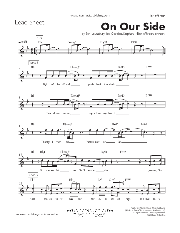 On Our Side Lead Sheet (Jefferson)