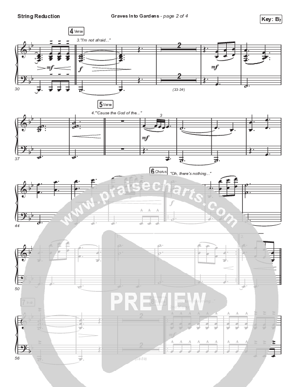Graves Into Gardens (Choral Anthem SATB) String Reduction (Elevation Worship / Brandon Lake / Arr. Cliff Duren / Mason Brown)